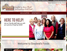 Tablet Screenshot of graybealsfoods.com